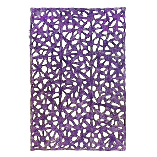 Spiderweb Amate Bark Paper from Mexico- Purple 15.5x23 Inch Sheet Spiderweb Amate Bark Paper from Mexico- Purple 15.5x23 Inch Sheet