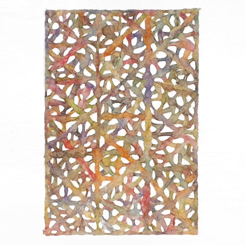 Spiderweb Amate Bark Paper from Mexico- Rainbow 15.5x23 Inch Sheet Spiderweb Amate Bark Paper from Mexico- Rainbow 15.5x23 Inch Sheet