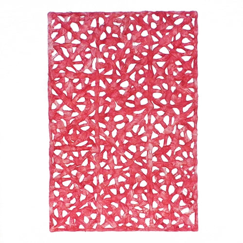 Spiderweb Amate Bark Paper from Mexico- Red 15.5x23 Inch Sheet Spiderweb Amate Bark Paper from Mexico- Red 15.5x23 Inch Sheet