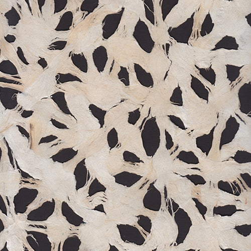 Spiderweb Amate Bark Paper from Mexico- White 15.5x23 Inch Sheet Spiderweb Amate Bark Paper from Mexico- White 15.5x23 Inch Sheet 