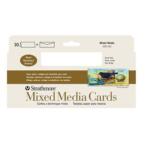 Strathmore Mixed Media Cards Full Size (50/Pk)