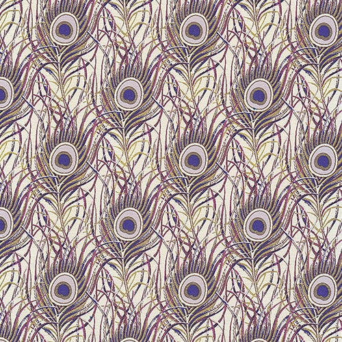 Rossi Decorated Papers from Italy - Peacock Feathers Purple 28"x40" Sheet Rossi Decorated Papers from Italy - Peacock Feathers Purple 28"x40" Sheet