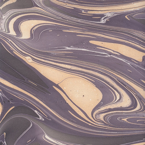 Marbled Paper from India- Grape Swirl 22x30" Sheet Marbled Paper from India- Grape Swirl 22x30" Sheet