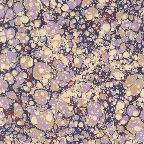 Handmade Italian Marble Paper- Stone Marble Indigo Plum and Lilac 19.5 x 27" Sheet Handmade Italian Marble Paper- Stone Marble Indigo Plum and Lilac 19.5 x 27" Sheet