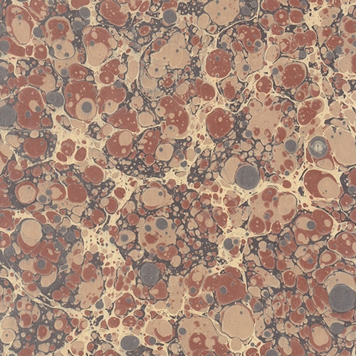 Handmade Italian Marble Paper- Stone Marble Browns on Tan 19.5 x 27" Sheet Handmade Italian Marble Paper- Stone Marble Browns on Tan 19.5 x 27" Sheet
