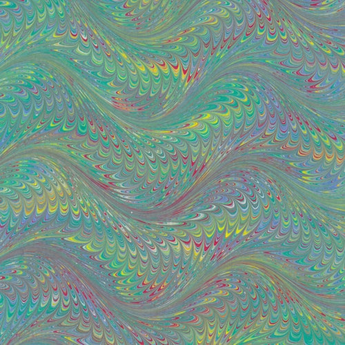 Handmade Italian Marble Paper- Nonpareil Bright Yellow, Fuchsia, Green, and Blue 19.5 x 27" Sheet Handmade Italian Marble Paper- Nonpareil Bright Yellow, Fuchsia, Green, and Blue 19.5 x 27" Sheet