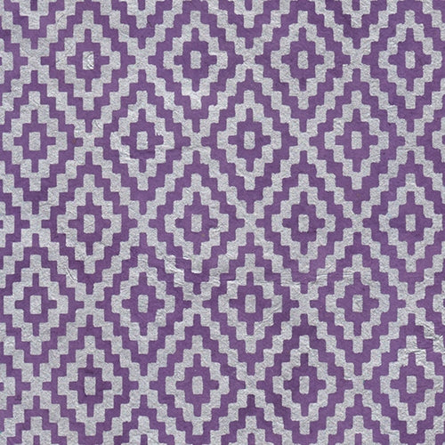 Zig Zag Steps Op Art (Optical Illusion) Paper- Silver on Purple Zig Zag Steps Op Art (Optical Illusion) Paper- Silver on Purple