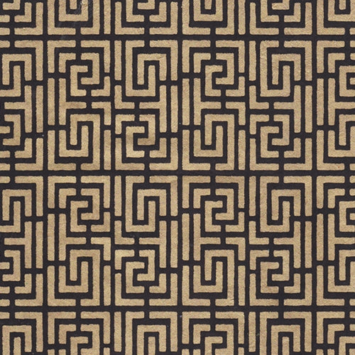 Endless Maze Op Art (Optical Illusion) Paper- Gold on Black Endless Maze Op Art (Optical Illusion) Paper- Gold on Black