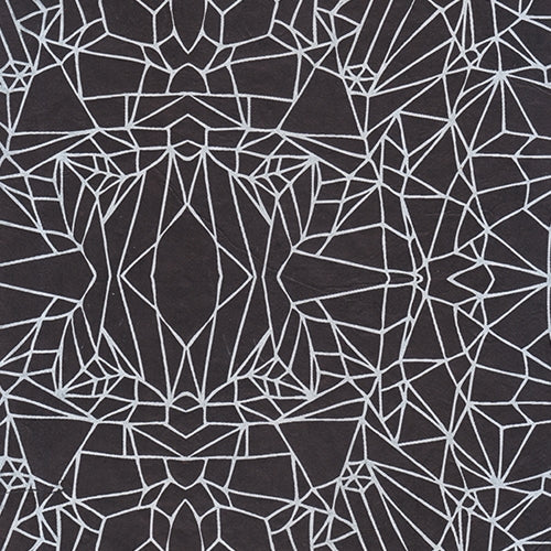 Crystal Shatter Op Art (Optical Illusion) Paper- White on Black  Crystal Shatter Op Art (Optical Illusion) Paper- White on Black