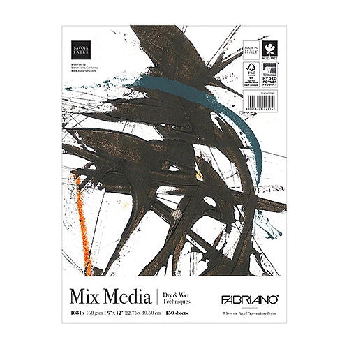Fabriano Studio Mixed Media Fat Pad, 9" x 12" - 150 Shts./Pad