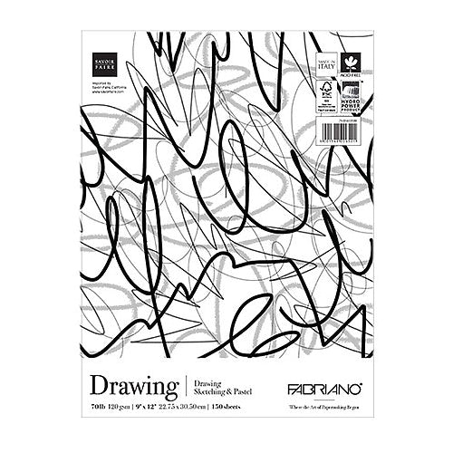Fabriano Studio Drawing Fat Pad, 9" x 12" - 150 Shts./Pad