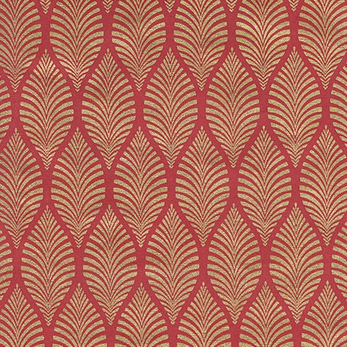 Zebra Leaf- Gold on Red 22x30" Sheet Zebra Leaf- Gold on Red 22x30" Sheet