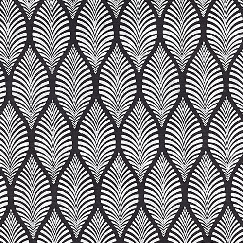 Zebra Leaf- White on Black 22x30" Sheet Zebra Leaf- White on Black 22x30" Sheet