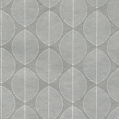 Nepalese Beech Leaves ��� White/Grey 20x30" Sheet Nepalese Beech Leaves ��� White/Grey 20x30" Sheet
