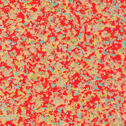 Golden Metallic Splatter on Deep Red 19x25" Sheet Golden Metallic Splatter on Deep Red 19x25" Sheet