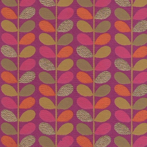 Beanstalk Printed Paper from India- Orange, Pink, Tan, & Gold on Magenta 22x30" Sheet Beanstalk Printed Paper from India- Orange, Pink, Tan, & Gold on Magenta 22x30" Sheet