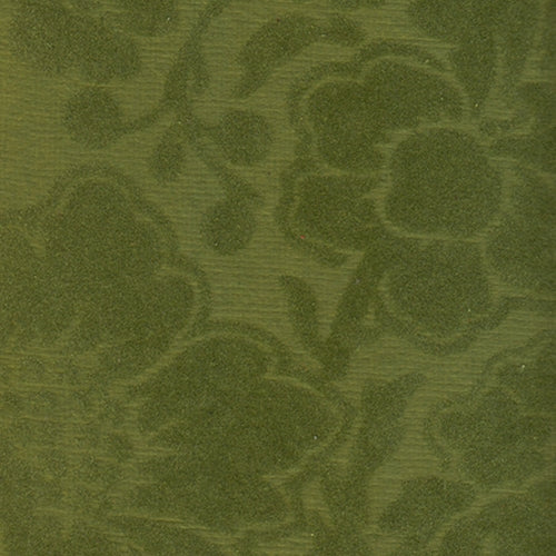 Printed Cotton Paper from India- Green Flocked Floral on Green Paper 22x30 Inch Sheet Printed Cotton Paper from India- Green Flocked Floral on Green Paper 22x30 Inch Sheet