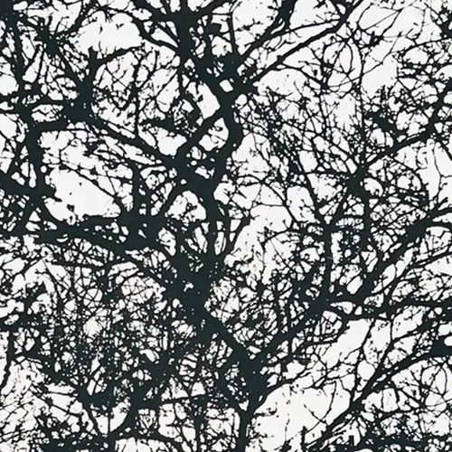 Nepalese Printed Paper- Deep Forest Trees Nepalese Printed Paper- Deep Forest Trees Black on Natural 20x30" Sheet