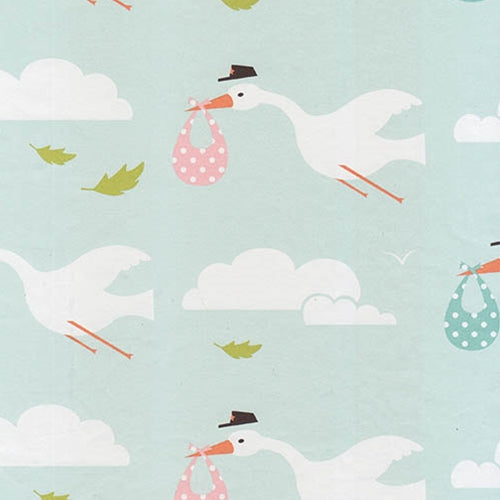 Storks Delivering Babies 19x26 Inch Sheet Storks Delivering Babies 19x26 Inch Sheet