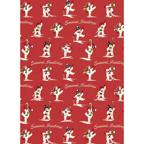 Cavallini Decorative Paper Wrap- Snowmen 20x28" Sheet Cavallini Decorative Paper Wrap- Snowmen 20x28" Sheet