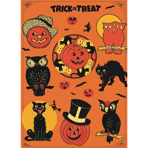 Cavallini Decorative Paper Wrap- Halloween 20x28" Sheet Cavallini Decorative Paper Wrap- Halloween 20x28" Sheet