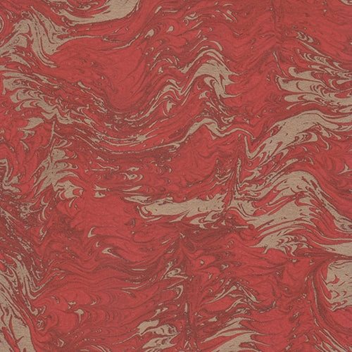 Tassotti Paper- Printed Marble Red-Gold 19.5"x27.5" Sheet Tassotti Paper- Printed Marble Red-Gold 19.5"x27.5" Sheet