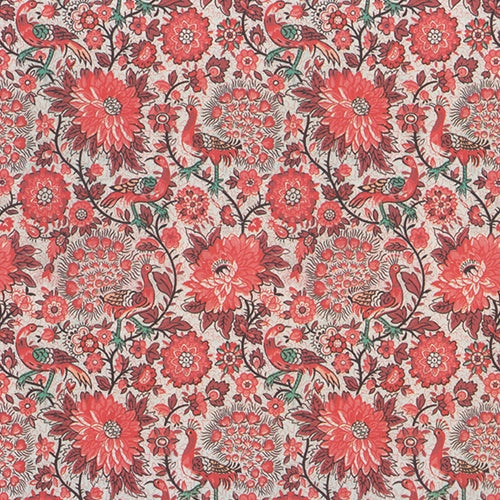 Tassotti Paper- Red Peacock 19.5x27.5 Inch Sheet Tassotti Paper- Red Peacock 19.5x27.5 Inch Sheet