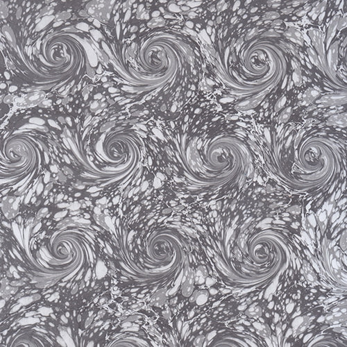 Handmade Italian Marble Paper- Black & Gray French Curl 19.5 x 27" Sheet Handmade Italian Marble Paper- Black & Gray French Curl 19.5 x 27" Sheet