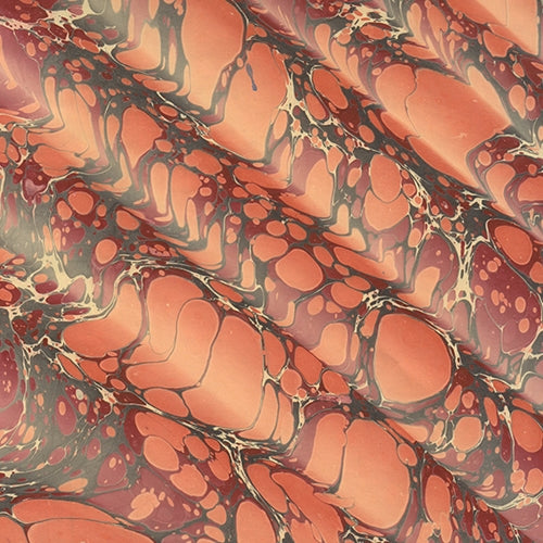 Handmade Italian Marble Paper- Spanish Wave Red & Black 19.5 x 27" Sheet "NEW!" Handmade Italian Marble Paper- Red & Black Spanish Wave 19.5 x 27" Sheet