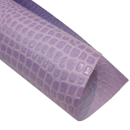 Crocodile Embossed Paper- Lilac 22x30" Sheet Crocodile Embossed Paper- Lilac 22x30" Sheet