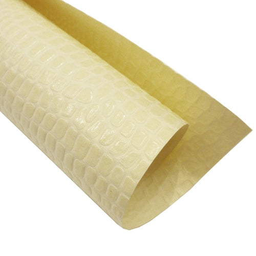 Crocodile Embossed Paper- Ivory 22x30" Sheet Crocodile Embossed Paper- Ivory 22x30" Sheet
