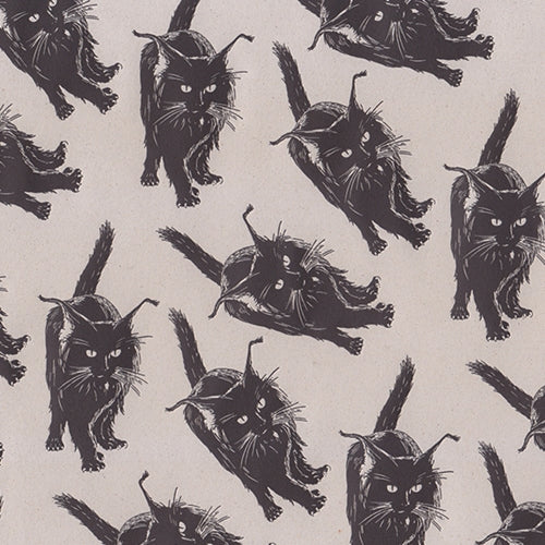 Rossi Limited Edition Letterpress Paper- Black Cats 20x28" Sheet Rossi Limited Edition Letterpress Paper- Black Cats 20x28" Sheet