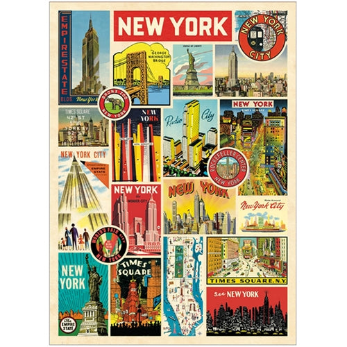 Cavallini Decorative Paper - New York Postcards #3 20"x28" Sheet Cavallini Decorative Paper - New York Postcards #3 20"x28" Sheet 