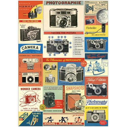 Cavallini Decorative Paper - Cameras 20"x28" Sheet Cavallini Decorative Paper - Cameras 20"x28" Sheet