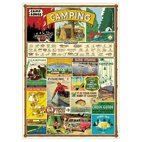 Cavallini Decorative Paper - Camping 20"x28" Sheet Cavallini Decorative Paper - Camping 20"x28" Sheet
