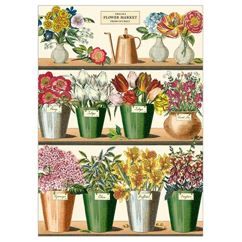 Cavallini Decorative Paper - Flower Market 20"x28" Sheet Cavallini Decorative Paper - Flower Market 20"x28" Sheet
