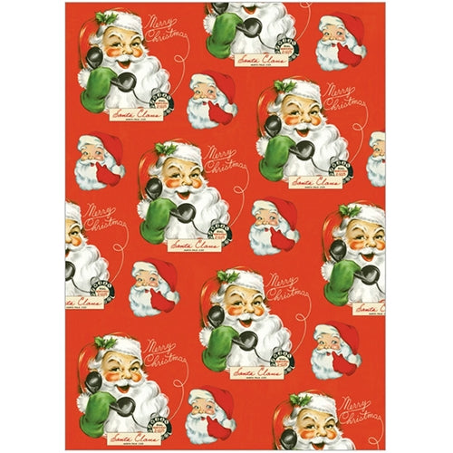 Cavallini Decorative Paper - Hello Santa 20"x28" Sheet Cavallini Decorative Paper - Hello Santa 20"x28" Sheet
