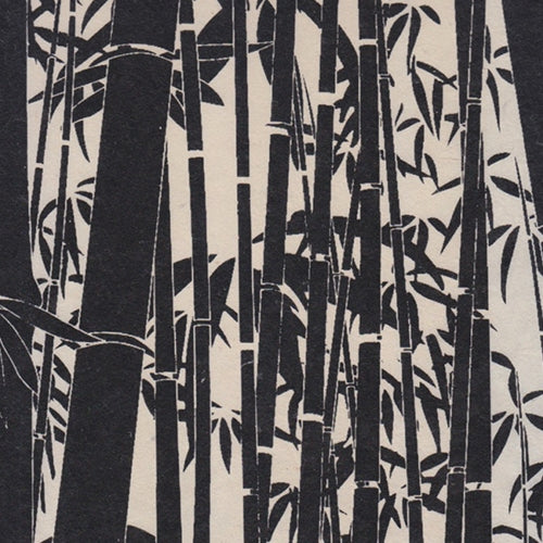 Nepalese Bamboo Forest Print Bamboo Forest Print- Black on Natural Paper 20x30" Sheet