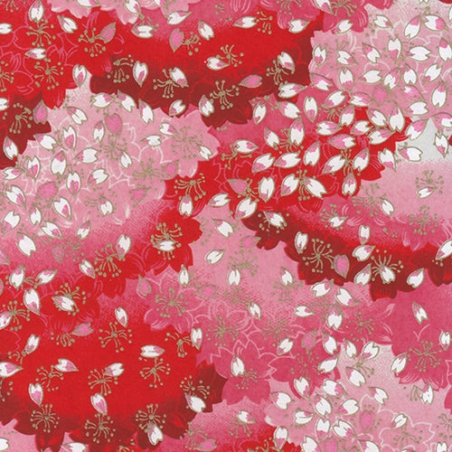 Red with Pink & White Flower Petals - 26"x19" Sheet Red with Pink & White Flower Petals - 26"x19" Sheet