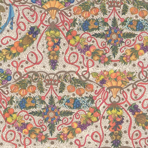 Carta Varese Florentine Paper- Della Robbia Garlands and Ribbons 19x27 Inch Sheet Carta Varese Florentine Paper- Della Robbia Garlands and Ribbons 19x27 Inch Sheet