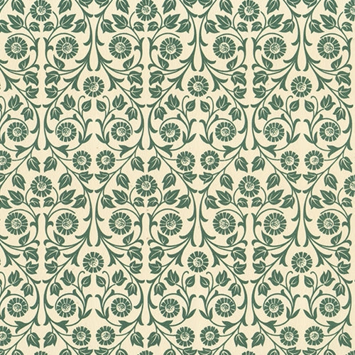 Carta Varese Florentine Paper- Green Floral Vine 19x27 Inch Sheet Carta Varese Florentine Paper- Green Floral Vine 19x27 Inch Sheet