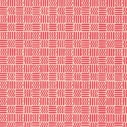 Carta Varese Florentine Paper- Red Lines and Zig Zags in Squares 19x27 Inch Sheet Carta Varese Florentine Paper- Red Lines and Zig Zags in Squares 19x27 Inch Sheet