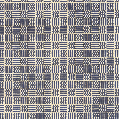 Carta Varese Florentine Paper- Blue Lines and Zig Zags in Squares 19x27 Inch Sheet Carta Varese Florentine Paper- Blue Lines and Zig Zags in Squares 19x27 Inch Sheet