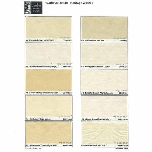 Japanese Paper- Heritage Washi Collection 1 Japanese Paper- Heritage Washi Collection 1