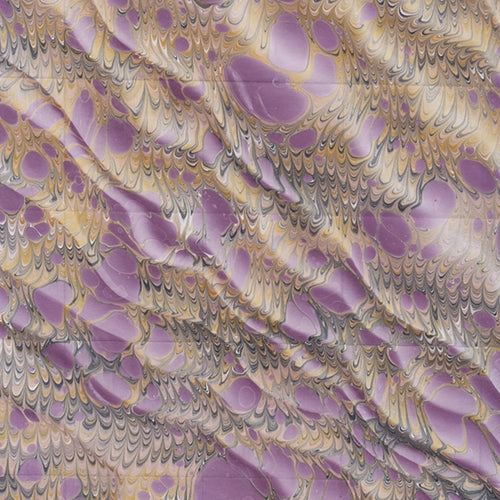 Handmade Italian Marble Paper- Dragon Skin Moire Yellow, Black, & Plum 19.5 x 27" Sheet Handmade Italian Marble Paper- Dragon Skin Moire Yellow, Black, & Plum 19.5 x 27" Sheet