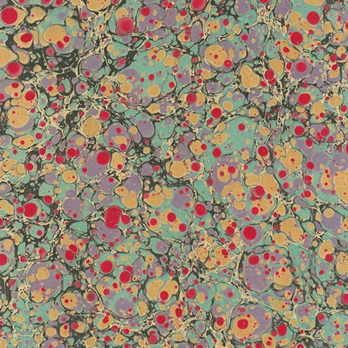 Handmade Italian Marble Paper- Stone Marble Bright Red, Teal, Purple, and Orange 19.5 x 27" Sheet Handmade Italian Marble Paper- Stone Marble Bright Red, Teal, Purple, and Orange 19.5 x 27" Sheet