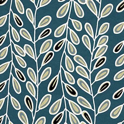 Printed Cotton Paper from India- Pussy Willow Blue Slate 22x30 Inch Sheet Printed Cotton Paper from India- Pussy Willow Blue Slate 22x30 Inch Sheet