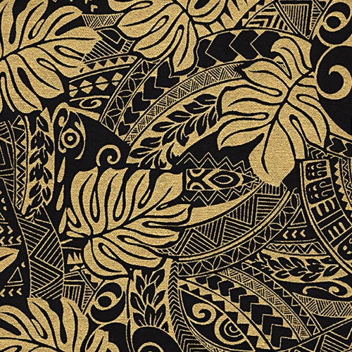 Printed Cotton Paper from India- Jungle Leaves Gold/Black 22x30 Inch Sheet Printed Cotton Paper from India- Jungle Leaves Gold/Black 22x30 Inch Sheet