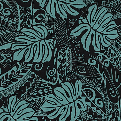 Printed Cotton Paper from India- Jungle Leaves Turquoise/Black 22x30 Inch Sheet Printed Cotton Paper from India- Jungle Leaves Turquoise/Black 22x30 Inch Sheet