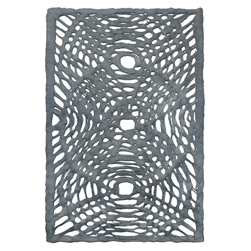 Amate Bark Paper from Mexico- Solar Circle Gray 15.5x23" Sheet Amate Bark Paper from Mexico- Solar Circle Gray 15.5x23" Sheet